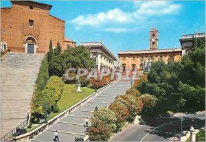 Postcard Modern and Capitol Roma Church of Aracoeli