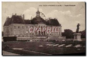 Old Postcard Vaux Le Vicomte Main Facade