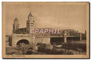 Old Postcard Hohenzollernbrücke Koln