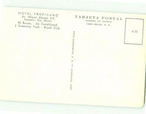 Unused Pre-1980 TROPICANO HOTEL Acapulco MEXICO hr4223