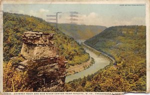 Chimney Rock, New River Canyon - Fayette, West Virginia WV  