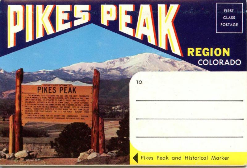 Folder - Pike's Peak Region, CO -   (12 Views + Covers + Narrative)