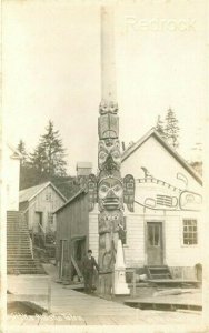 AK, Sitka, Alaska, Totem, Elite Studio, RPPC