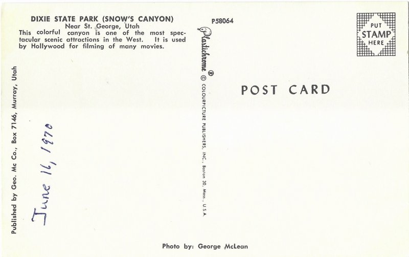 Snow's Canyon Dixie State Park Near St. George Utah | United States ...