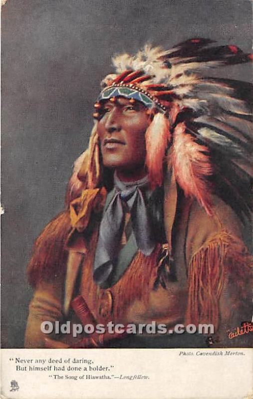 The Song of Hiawatha, Longfellow Indian 1910 