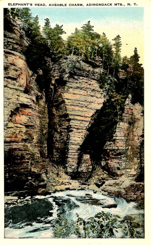 NY - Ausable Chasm. Elephant's Head