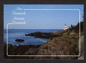 NB  Lighthouse Campobello Island NEW BRUNSWICK Postcard