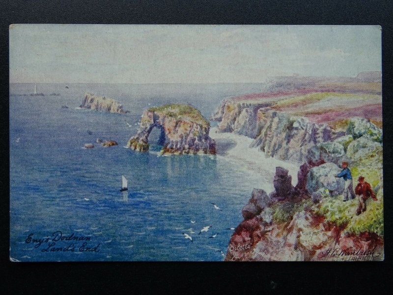 Cornwall Land's End ENY'S DODNAN by H.B. Wimbush c1911 Postcard by Raphael Tuck