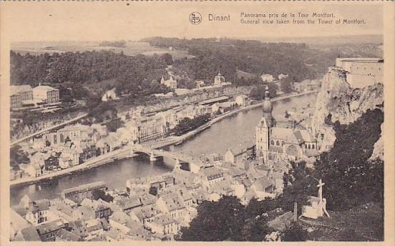 Belgium Dinant Panorama pris de la Tour Montfort