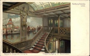 Hamburg-Amerika Line Steamship c1900 Postcard KAISERIN AUGUSTE VICTORIA #3