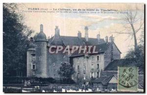 Old Postcard Flers (Orne) Le Chateau Seen from the Fonte Tinchebray