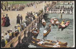 Listening to Band On Land & Boats Leschi Park Seattle Washington Used c1908