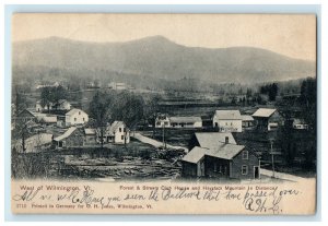 1907 Jacksonville VT, Haystack Mountain West of Wilmington VT Postcard