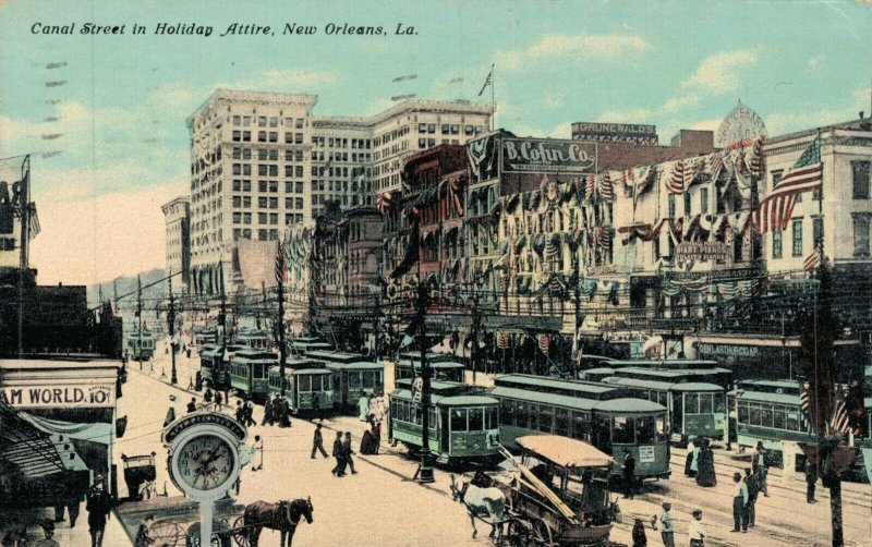 United States Louisiana New Orleans Canal Street in Holiday Attire 07.00