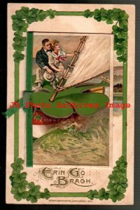 St Patrick's Day, Winsch, Booklet, Schmucker, Couple Sailing with 4 Leaf Clover