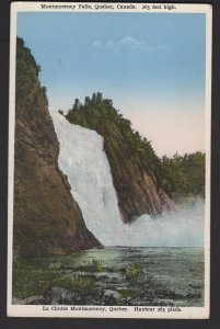 Canada Quebec Montmorency Falls - La Chutes Montmorency 265 feet high ~ WB