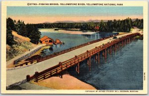 1943 U. S. 71 From Top Of Tower At Mt. Gayler Arkansas AR Posted Postcard