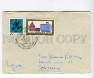 290553 EAST GERMANY 1969 leipzig Gutenberg special cancellations real post COVER