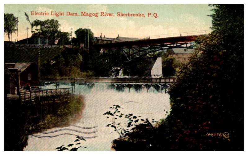Quebec Sherbrooke, Electric Light Dam , Magog River