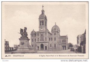 L'Eglise Saint-Paul Et Le Monument Du Souvenir Francais, GRANVILLE (Manche), ...