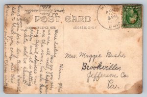 RPPC 1913 Perchers Corner   Hiram  Ohio   Postcard