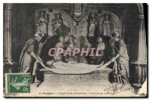 Old Postcard Bourges Cathedral Crypt of The Entombment