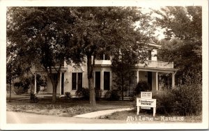 Real Photo Postcard Eisenhower Home in Abilene, Kansas~135945