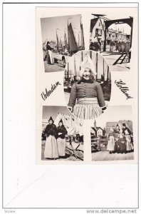 RP, Multi Scenes, Woman & Girls In Traditional Costumes, Volendam (North Holl...