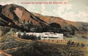 Arrowhead Hot Springs Hotel, San Bernardino, California, Early Postcard, Unused