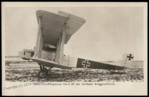 Germany Pioneer Flight Gotha Gothaer-Waggonfabrik GIII Airplane Bomber  RP 64690