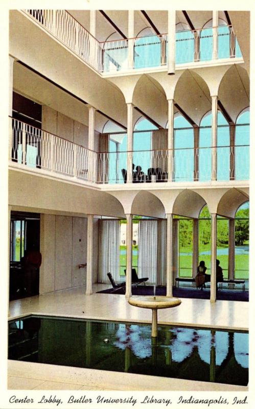 Indiana Indianapolis University Library Center Lobby Butler University