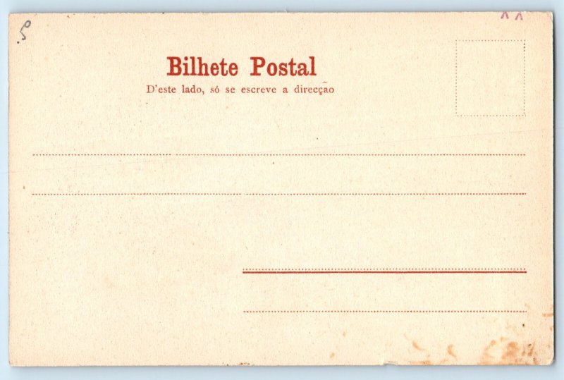 Cape Verde West Africa Postcard Washingtons Head São Vicente c1905 Antique