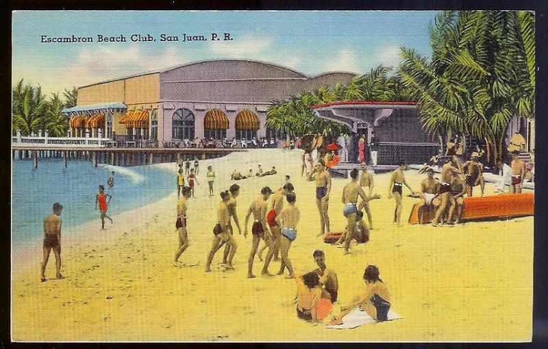 Escambron Beach Club San Juan PR 1940's 