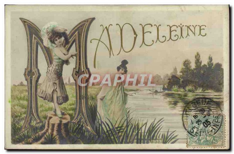 Old Postcard Fantaisie Surname Madeleine