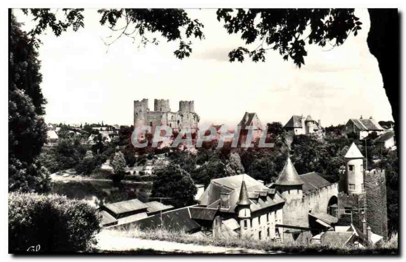 Postcard Old Bourbon L'Archambault L'Etang Mill and Chateau
