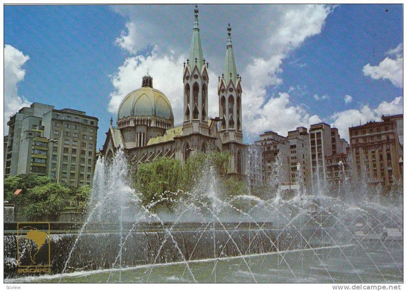 View of Se Square, Sao Paulo, Brazil, 50-70s