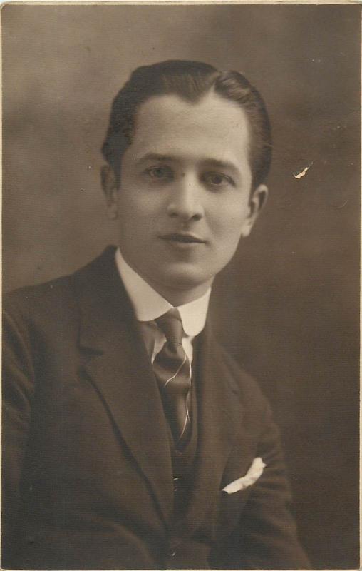 Portrait of a young man 1920s real photo postcard | Other / Unsorted ...
