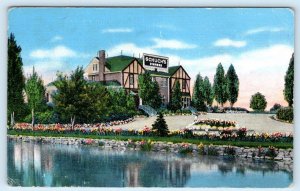 MILWAUKEE, Wisconsin WI ~ Roadside SCHUCH'S Restaurant c1940s Linen Postcard