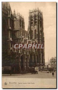 Belgie Belgium Brussels Old Postcard St. Gudule (North side)