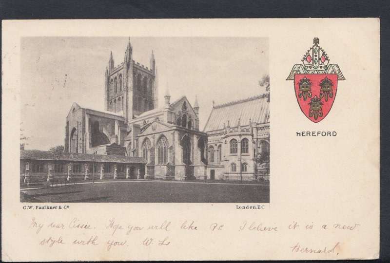 Herefordshire Postcard - Hereford Cathedral   RS5784