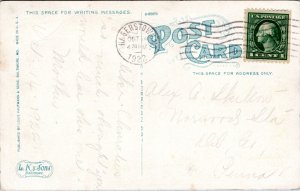 Postcard MD Hagerstown - Trinity Lutheran Church and Parsonage