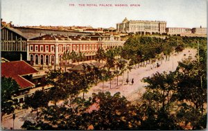 Vtg Madrid Spain The Royal Palace Capital City View Europe 1910s Postcard