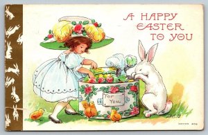 Easter Greetings Embossed  Pawtucket  Rhode Island   Postcard  1916