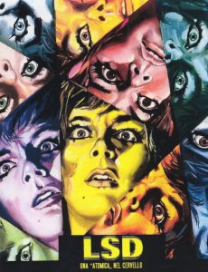 LSD Una Atomica Italian Drugs Cult Movie Film Art Postcard