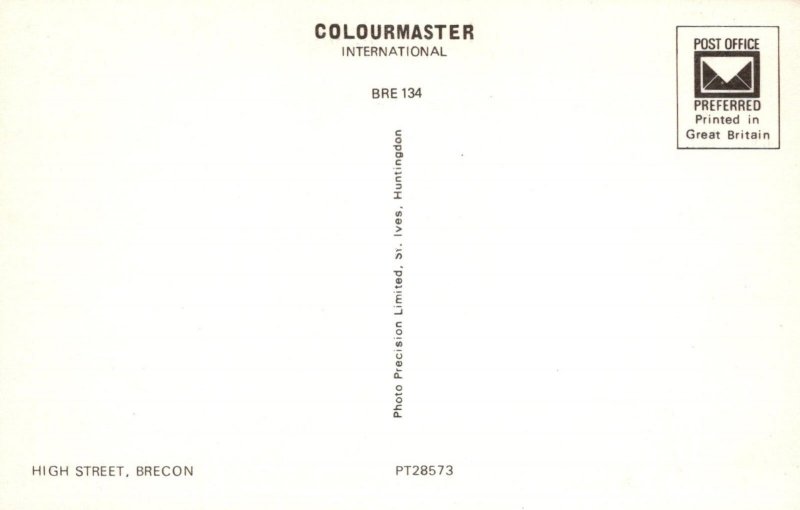 Wales Postcard - High Street, Brecon  SW18564