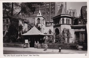 New York City The Little Church Around The Corner 1951 Real Photo