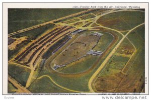 CHEYENNE, Wyoming, 1910-1920s; Frontier Park From The Air, Showing Stands, Gr...