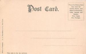 BATHING BEACH~TYPICAL ATTIRE FOR THE PERIOD~GREETING POSTCARD 1900s