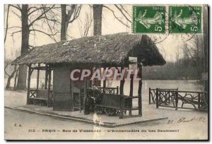 Old Postcard Paris Bois de Vincennes L & # 39Embarcadere Lake Daumesnil