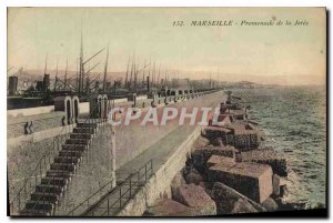 Old Postcard Marseille Promenade de la Jetee